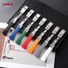 Curved End Rubber Watch Strap 20mm 21mm 22mm for Rolex for Water Ghost Folding Buckle Bracelet Waterproof Silicone Wrist Band