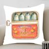Federa Colorata Sardina Aragosta Granchio Pesce Oceano Toon Regalo Copricuscino Camera da Letto Casa Divano Sedia Seduta Decorazione Federa
