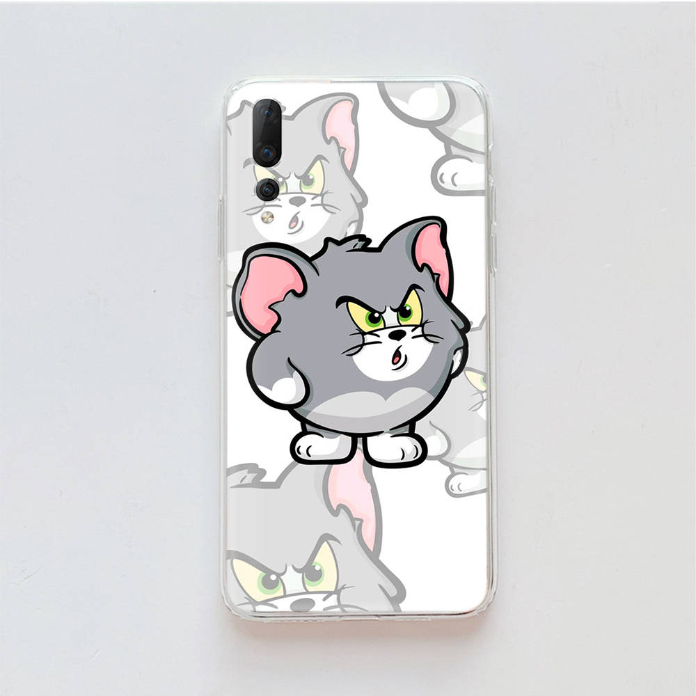 

Прозорий чохол для Samsung A04 A14 A23 M33 M53 Realme 10 9 C35 C55 VIVO X80 Infinix Hot 30 Note 11 Tecno Spark 8P Pro C-47 Tom Jerry Cat Mouse Infinix Hot 30i коричнево-жовтий