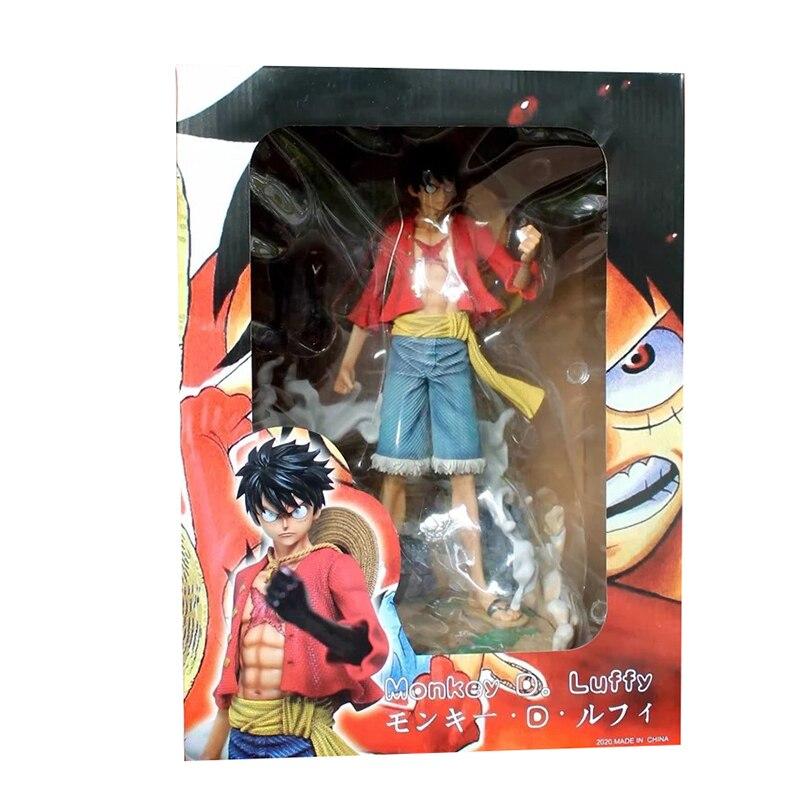 One Piece Straw  Monkey Luffy Action Figure 37cm Model Anime Prototype Statue Collection Toy Desktop Decoration Figma