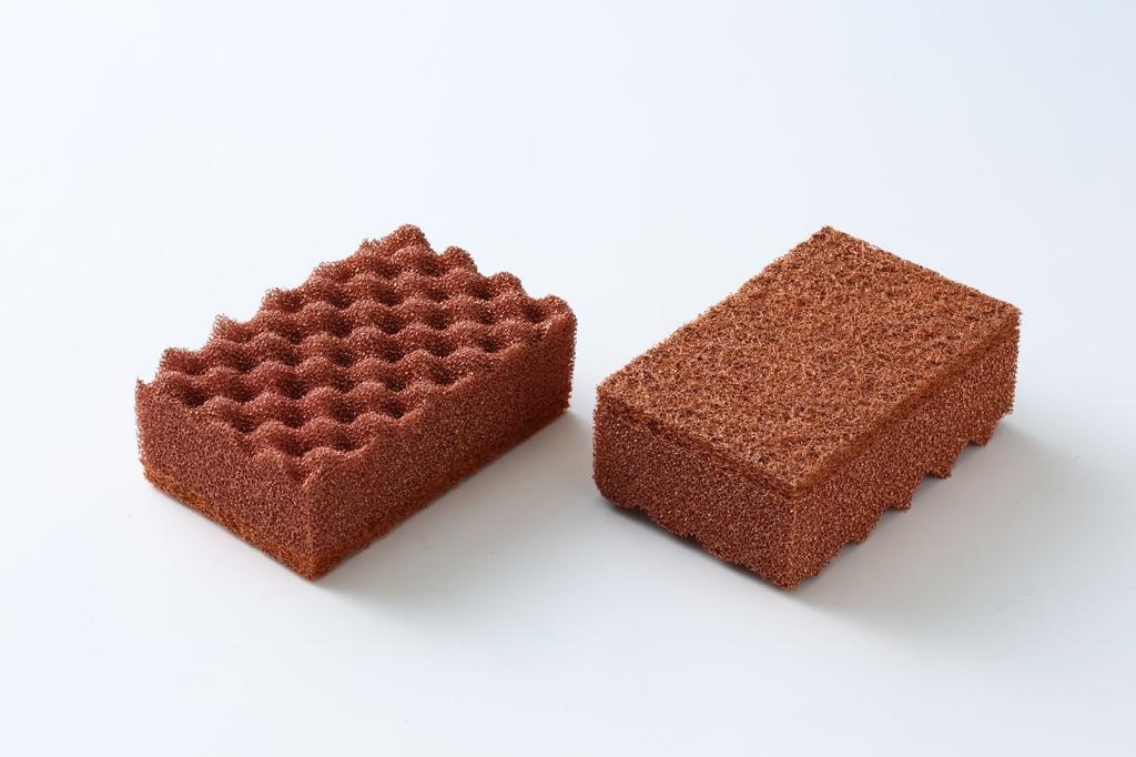 Fujisho Copper Power Series Antibacterial Copper ion effect suppresses length 11 x width 7 x thickness Made in Copper Special F8356 Japan-made Sponge,