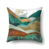 Polyester Pillowcase Automobile Decoration Mountain Home Print Pillowcase Waist Cushion Cover Bedside Cushion Cover Bedside Cushion Cover