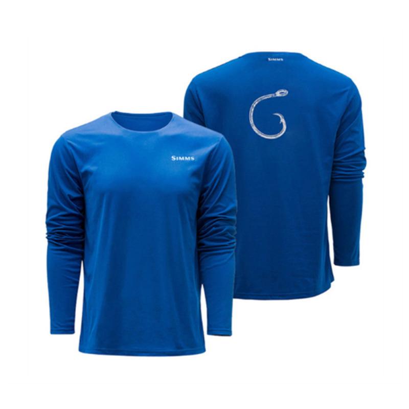 Take One SIMMS Heren Longsleeve Zonbescherming Sneldrogend Vis T-shirt XXS