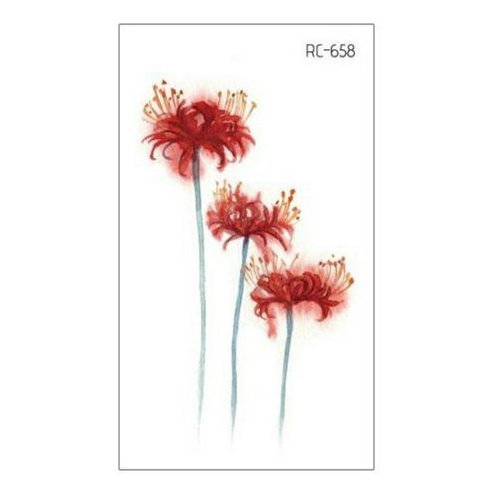 Waterproof Long-lasting Cute Peacock Feather Temporary Tattoo Stickers for Women