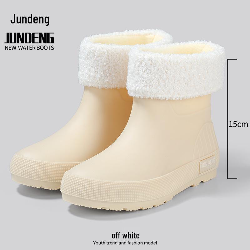 Women's Non-Slip Short Ankle Rain Boots - Summer Rubber Shoes for Outdoor, Student, or Kitchen Use