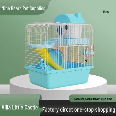 Bolsa de Mão Portátil de Castelo de Camada Dupla para Gaiola de Hamster Sírio