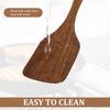 Wooden Spatula Ladle Kitchen Utensil for Cooking Nonstick Frying Pan Wok Wood Turner Stirring 30 cm Long Handle Serving Spoon6