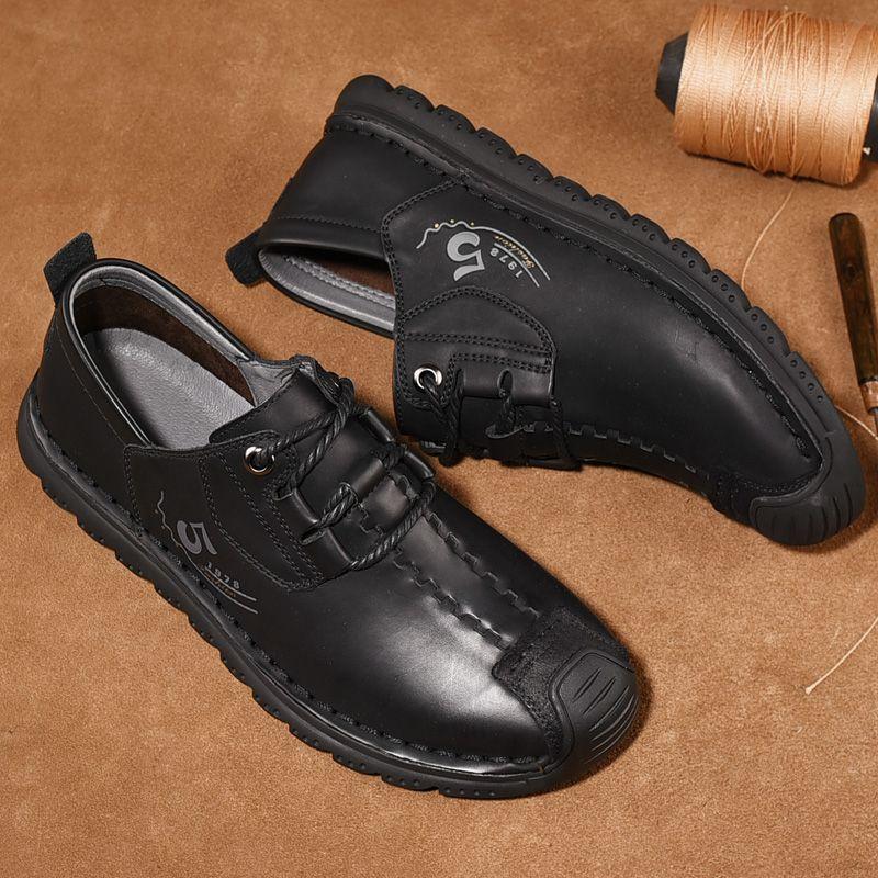 Obuwie męskie z prawdziwej skóry Obuwie robocze w stylu retro