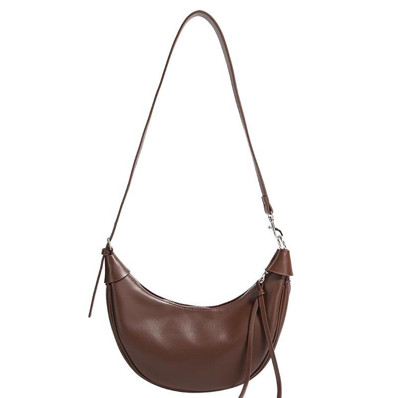 Crescent Armpit Bag Women's Bag New Niche Dumpling Bag Texture Semi-round Portable Shoulder Bag
