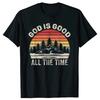 Vintage Retro God Is Good All The Time Christian Funny Faith Prayer T Shirts Streetwear Short Sleeve Birthday Gifts Tshirt Men