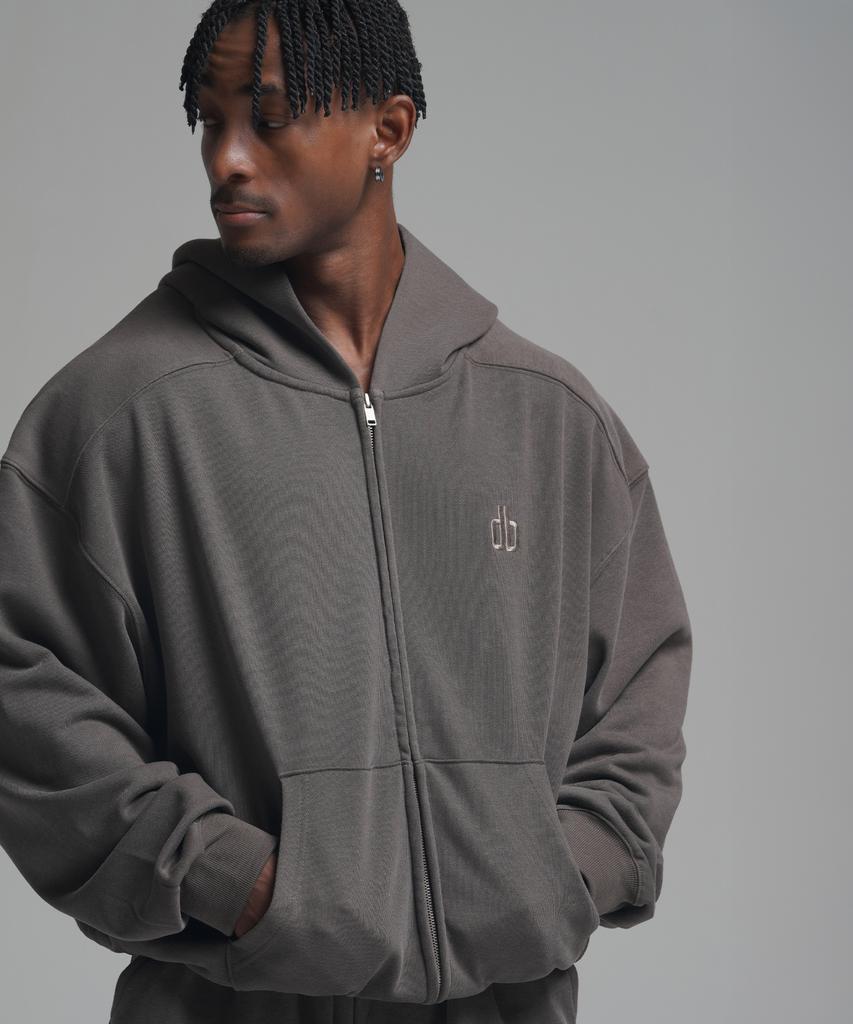 Phermenon [Set] Pigment Oversized Cut 2-Way Zip-Up Hoodie + Pigment Oversized Wide String Jogger Pants (3 Colors)