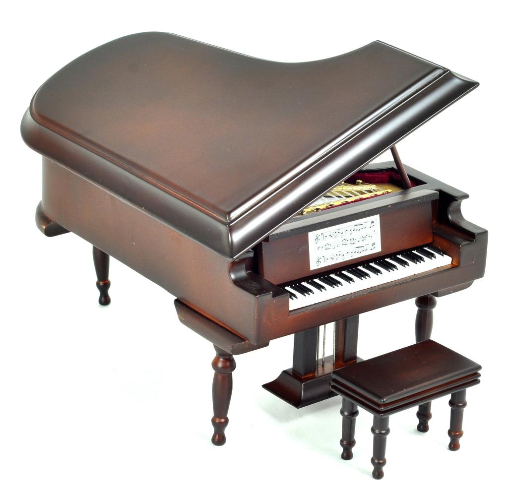 SUNRISE SOUND HOUSE Miniature Musical Instrument Grand Piano 18cm Brown