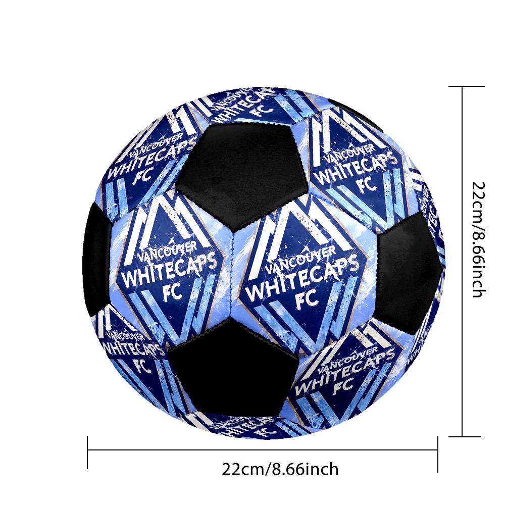 Vancouver Whitecaps FC Soccer Ball Colorful All Ages Machine Stitched PVC Competition Ready Durable High-Bounce