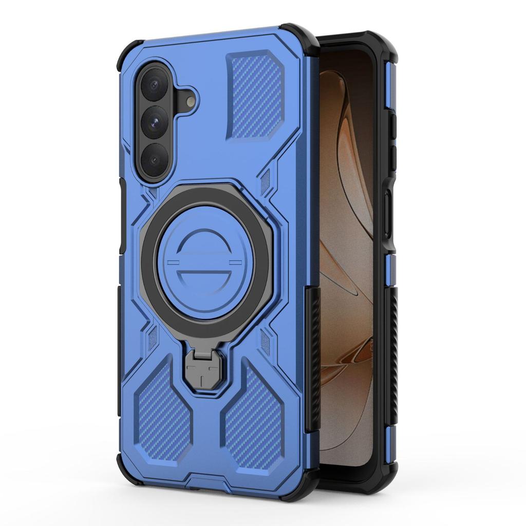 Samsung Galaxy A26 Magnetic Ring Case 360° Rotatable [Military-Grade Drop Protection] + Metal Plate for MagSafe Phone Case