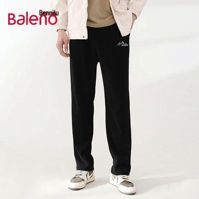 Baleno Men's Chenille Textured Straight-Leg Pants