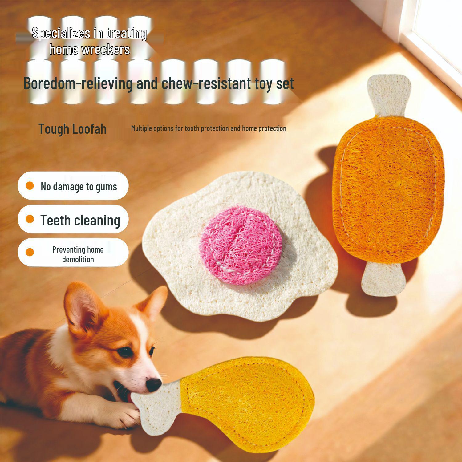 

Pet Durable Chewing & Teething Educational Toy for Self-Entertainment Egg Toy