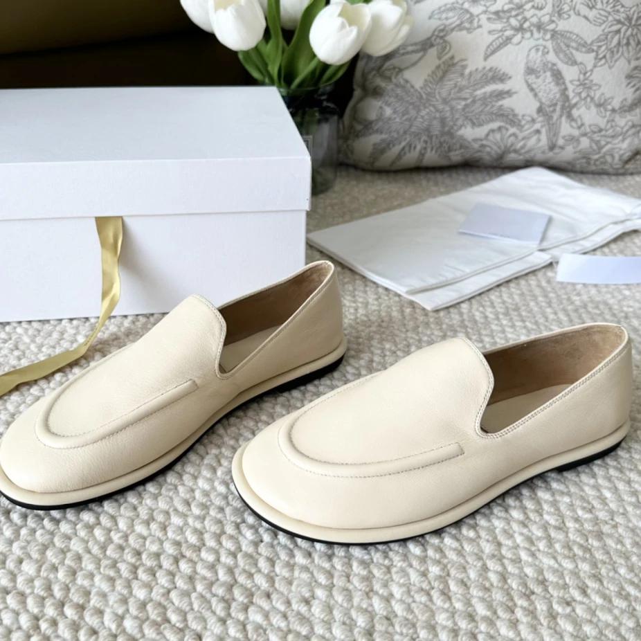 Size  Women Flats Loafers Real Leather Ins Fashion Low Heels Shoes  Casual Daily Office Lady Mary Jane Comfort Dress