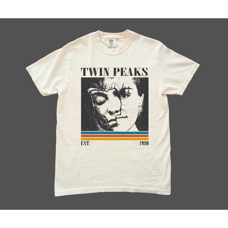 Twin Peaks TV Drama Theme Tshirt Mens Tshirt Summer New Style Suitable for Both Men and Women