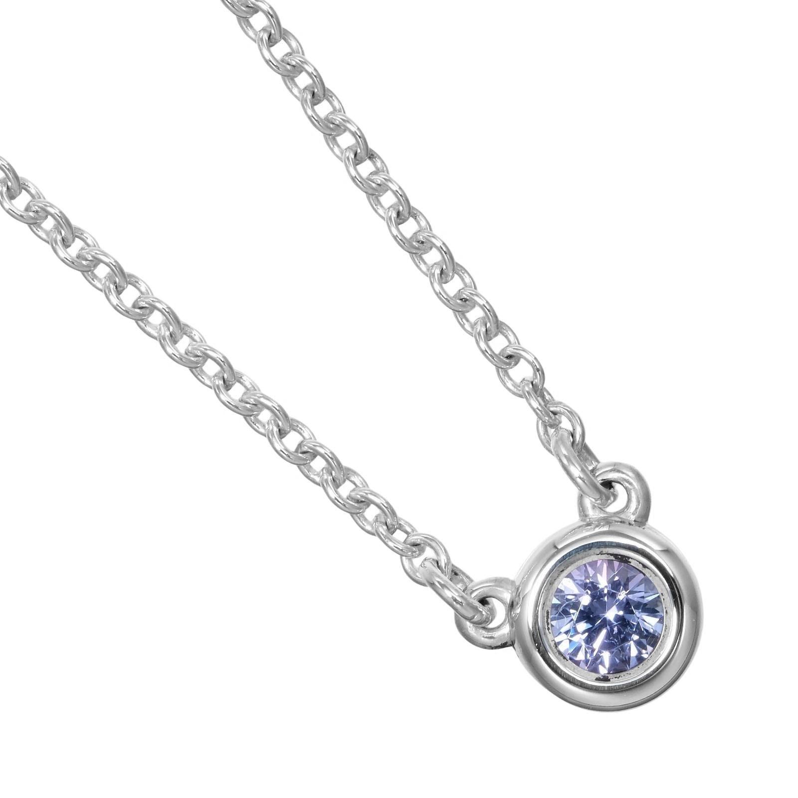 

TIFFANY&Co. Color by the Yard Blue Necklace Silver925/Colored stones 1.64g Women Used