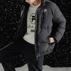 Fila Fusion Uniform Letter Zipper Stand Collar Long Sleeve Down Jacket Men outerwear Black T11M345905F-BK