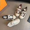 Freizeitschuhe für Damen 2026 runde Spitze Schnürung Board-Schuhe dicke Sohle weiße Schuhe flache Sohle Einzelschuhe