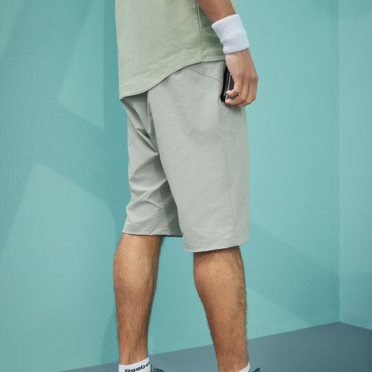 Reebok Solid Color Casual Sports Five-Point Shorts Men shorts Light-Gray 23RCS607MGG0