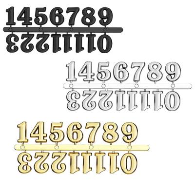3pcs Clock Numerals Kit Arabic and Roman Number Hands Quartz DIY Digital Clock