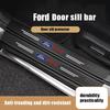 Autosticker Voor Ford 5 Stuks Leer Auto Deurstickers Koolstofvezel Drempel Anti-kras Voor Ford Focus 2 3 Mondeo Kuga Fiesta MK7