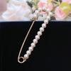 1Pc Jewelry Gift Exquisite Cardigan Clip Fashion Suit Pin Clothing Decoration Pearl Brooch Rhinestone