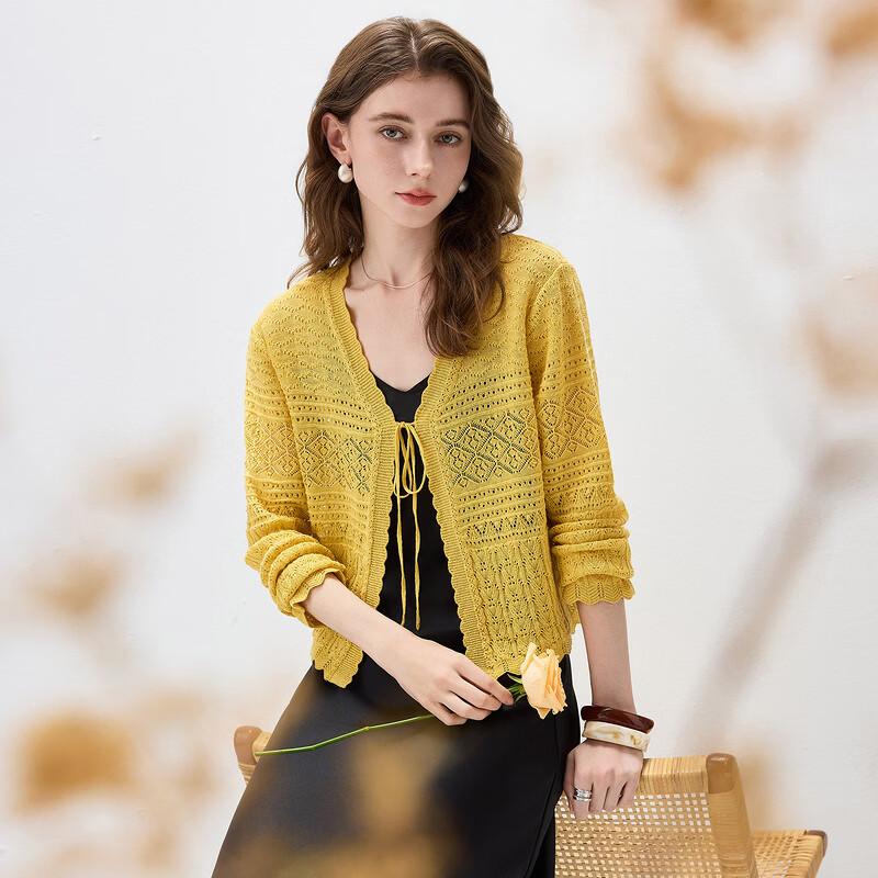 Komeng Boka Women s Linen Knit Cardigan L