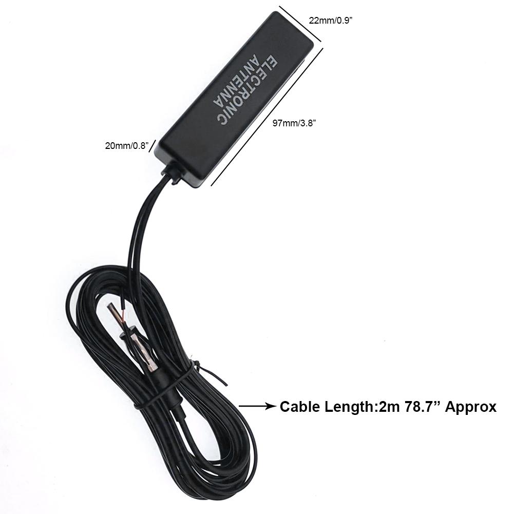 12V Universal Car Truck Boat Motorcycle Hidden Radio Amplified Antenna