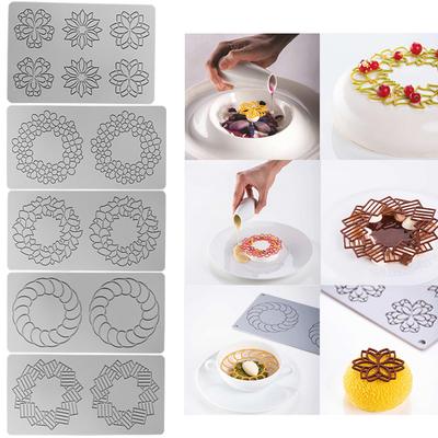 Multi Style Circular Pattern Lace Mat Silicone Baking Mold DIY Flower Fruit Cake Decor Making Tool Chocolate Fondant Mould Gifts