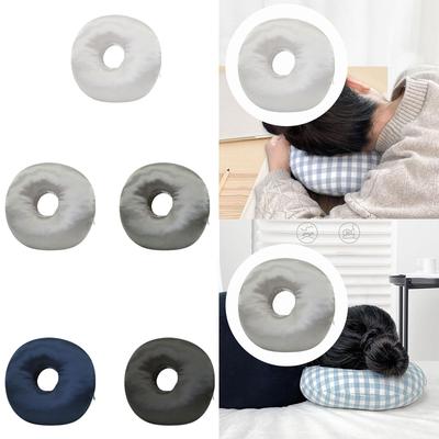 Earring Pillow Ergonomic Removable Neck Head Support Invisible Zipper Soft Breathable 30cm with Ear Hole Side Sleeping Pillow