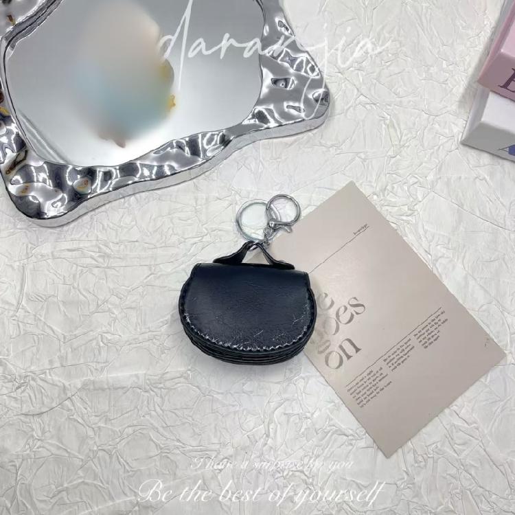 Schicke Hufeisen-Design Schlüsselanhänger-Tasche Weiche Echte Lederkonstruktion Ergonomischer Metallclip Zur Befestigung an der Tasche