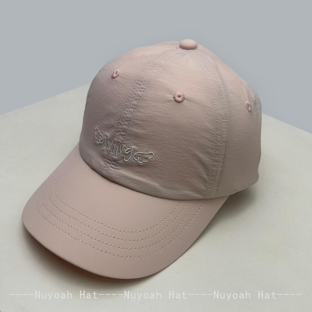 Baseball Letterings Alphabet Wing Stitched Stitching Embroidered Quick-Dry Cute Women  Men Her Him For Fresh Caps Peaked Hats Sunshade Elastic
