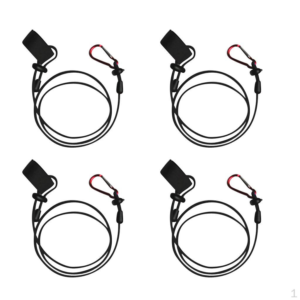 kayak boat paddle Leash Fishing Rod Holder Safety Lanyard чёрный