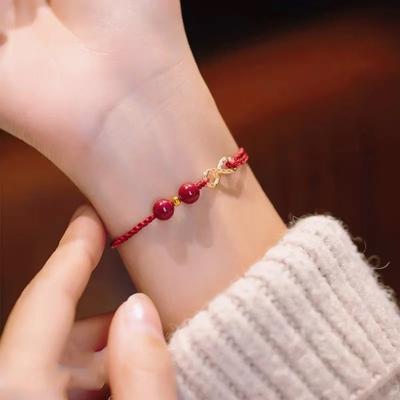 Nieskończony Szczęśliwy Czerwony Sznurek Bransoletka z Koralików Dla Kobiet Mężczyzn Przynosi Szczęście Zestaw Bransoletek dla Par Biżuteria na Imprezę Prezent