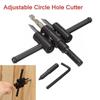 Adjustable Airplane Shape Hole Opener Metal Wood Circle Hole Saw Drill Bit Cutter Kit DIY Tool