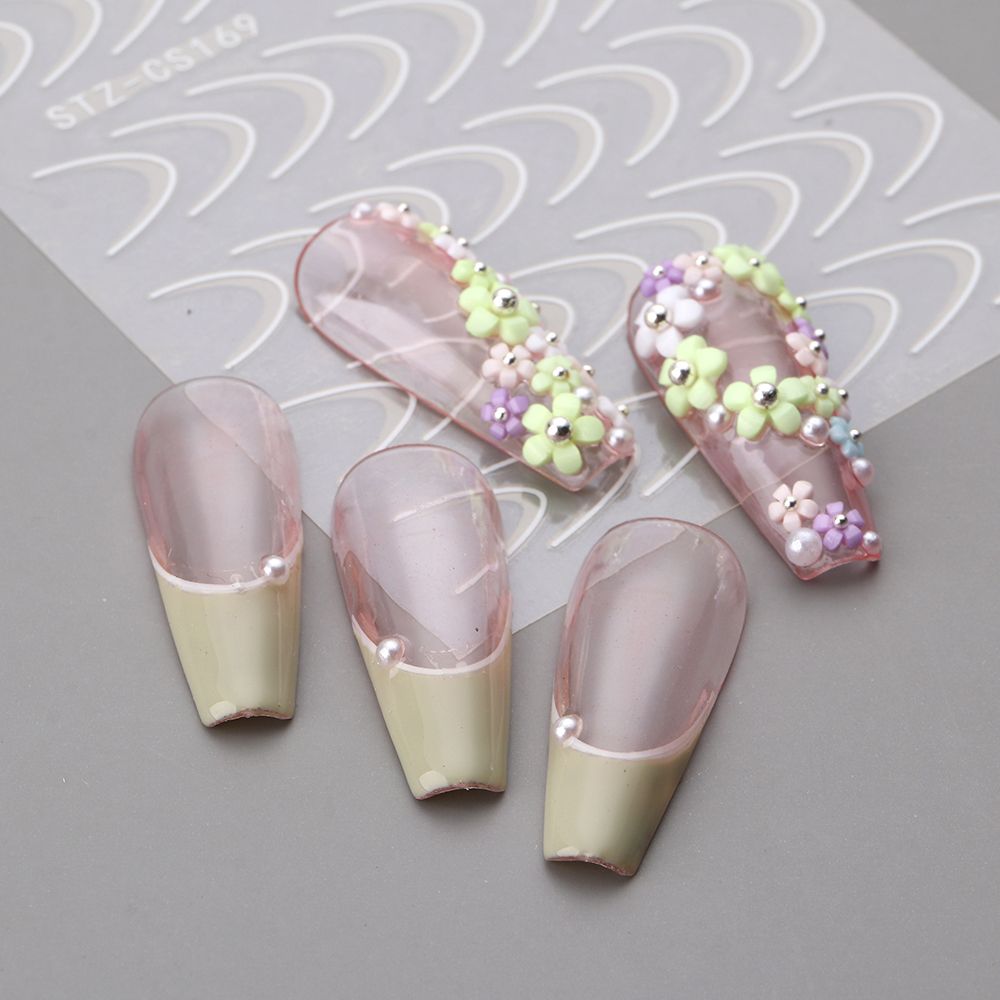 Style Nails Art Sliders Manicure 3D Lines Nail Sticker Stripe Nails Decals Nail Art Decoration