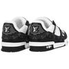 Louis Vuitton Trainer Cow Leather Trendy Low Top Skateboard Shoes Women's Black 1AC2A5
