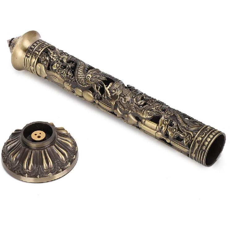 Dragon Phoenix Charcoal Incense Incense Holder, Dragon Incense ——Relief Craft Ornaments, Incense Stick Holder, Room Vertical Incense Holder for