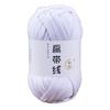 Elastic Flat Thread T-Shirt Yarn 40M Crochet Carpets Yarn Skin-friendy Thick Crochet Yarn  Beginner