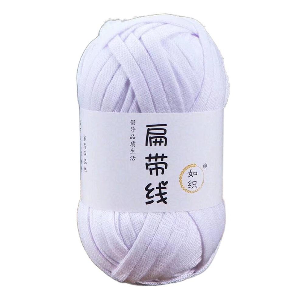 Elastic Flat Thread T-Shirt Yarn 40M Crochet Carpets Yarn Skin-friendy Thick Crochet Yarn  Beginner