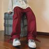Men's Autumn Wide-Leg Casual Overalls: Trendy Hip Hop Mopping Trousers