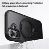 For iPhone 17 Case Compatible with MagSafe TPU+Acrylic+Metal Kickstand Matte Phone Cover