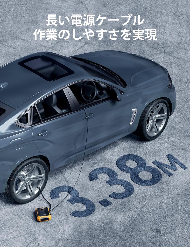 AstroAI Luftkompressor biloppblåser for biler DC 12V 100PSI med LED-lys Automatisk avslåingsskjerm Kompatibel med amerikansk stil kompatibel