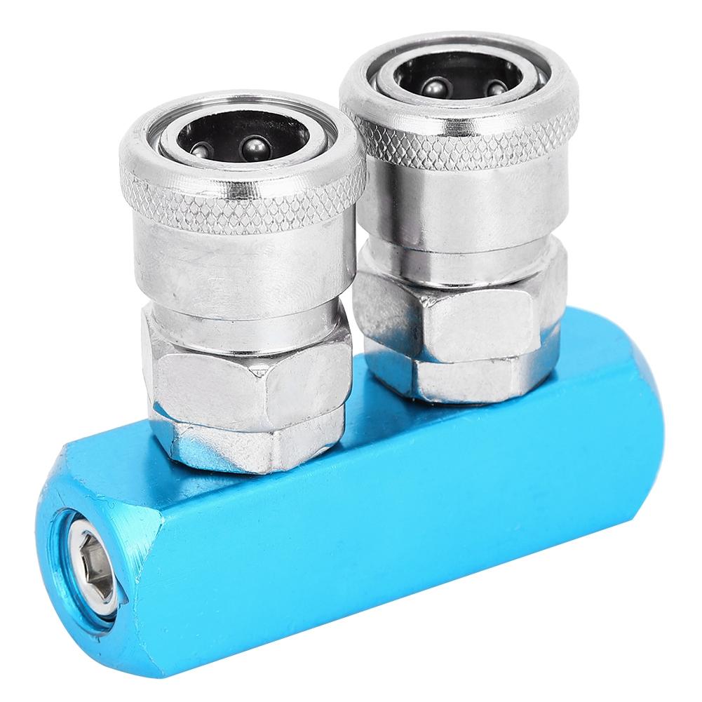 Air Compressor Quick Connector Coupler Pneumatic Fittings Aluminum Alloy Push‑in Connection