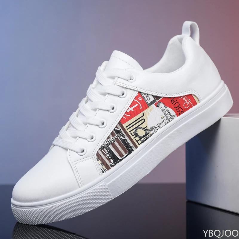 New Versatile Men's Shoes Low Cut Comfort Sneakers Plus Size Board Shoe Male Trendy Non Slip White Shoes Homme Zapatos