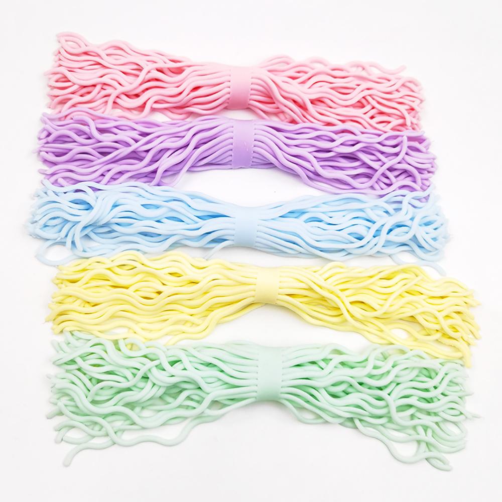 Silicone world Worm Noodle Stretch String TPR Rope Anti Stress Toys String Fidget Autism Vent Toys Decompression Toys Vent Toys
