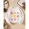 Kids Sweatshirt Creative Letter Pattern Fashionable Casual Crew Neck Sweatshirt Is Suitable for Daily Party Holiday Gifts